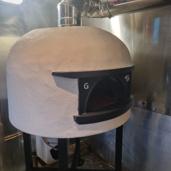 Gas Pizza Oven installation at a restaurant